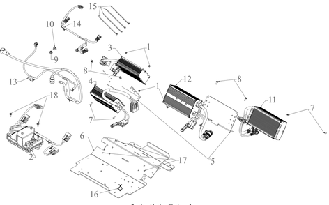 Control Panel Diagram and Parts List for ZT1-42E (34BBA2CS710)(2022) Cub Cadet Lawn Tractor